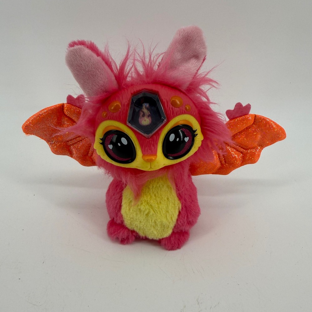Moose Toys Magic Mixies Mixlings Fire Powers Pink Dragon Plush Shimmer Wings '22